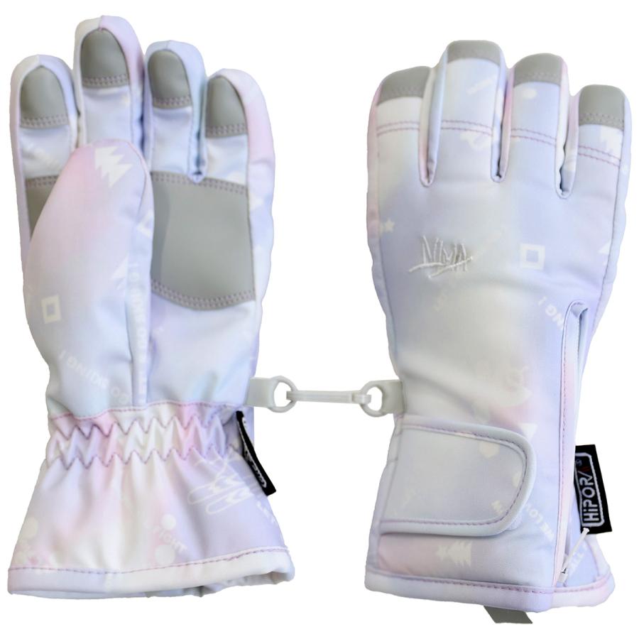 NIMA スキーグローブ キッズ ニーマ 手袋 五本指 男の子 女の子 耐水圧