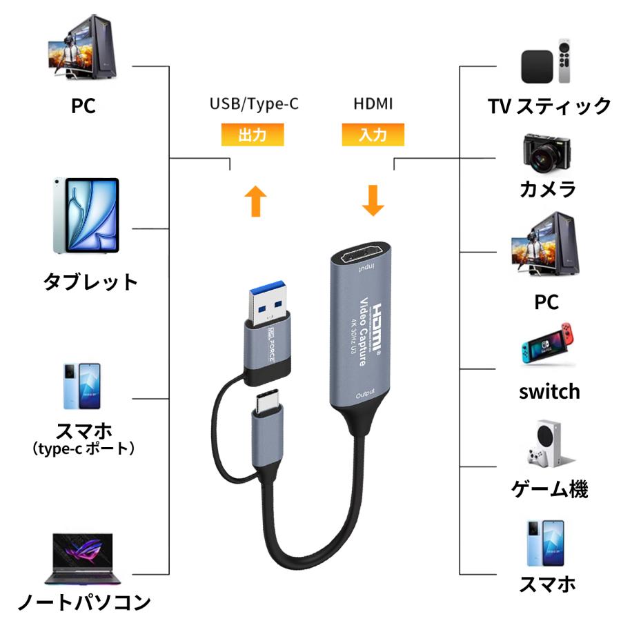 MSL FORCE 【最大600円OFF限定クーポン】HDMI キャプチャーボード Type
