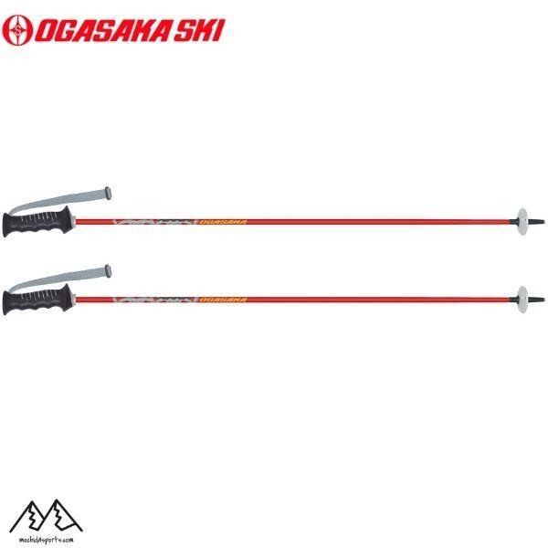 OGASAKA（オガサカ） カーボンポール ストック スキーポール レッド
