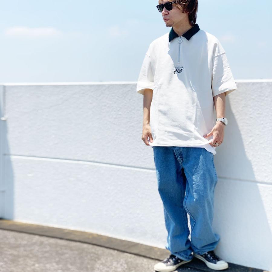 HUF（ハフ） 全3色 ハーフジップポロシャツ HUF HUF OS ZIP POLO 半袖