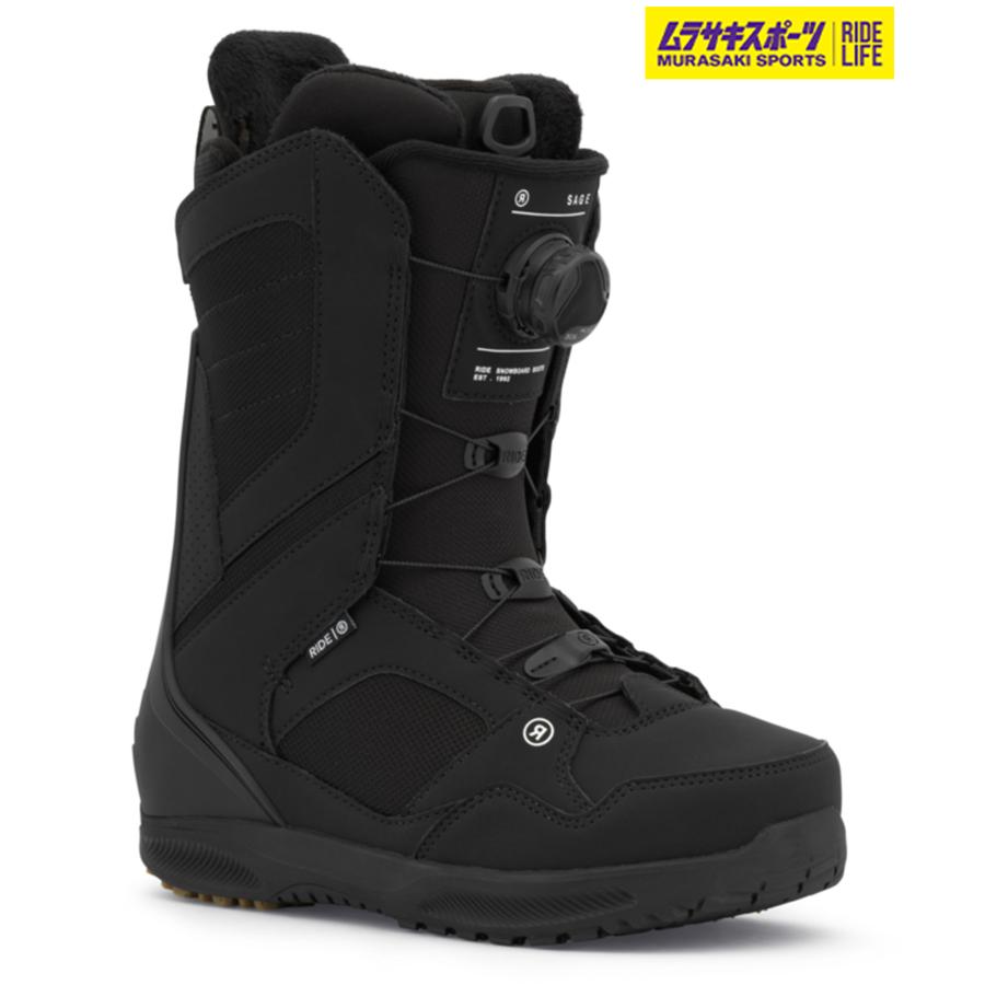 RIDE（ライド） スノーボード ブーツ レディース SAGE BLACK ムラサキ