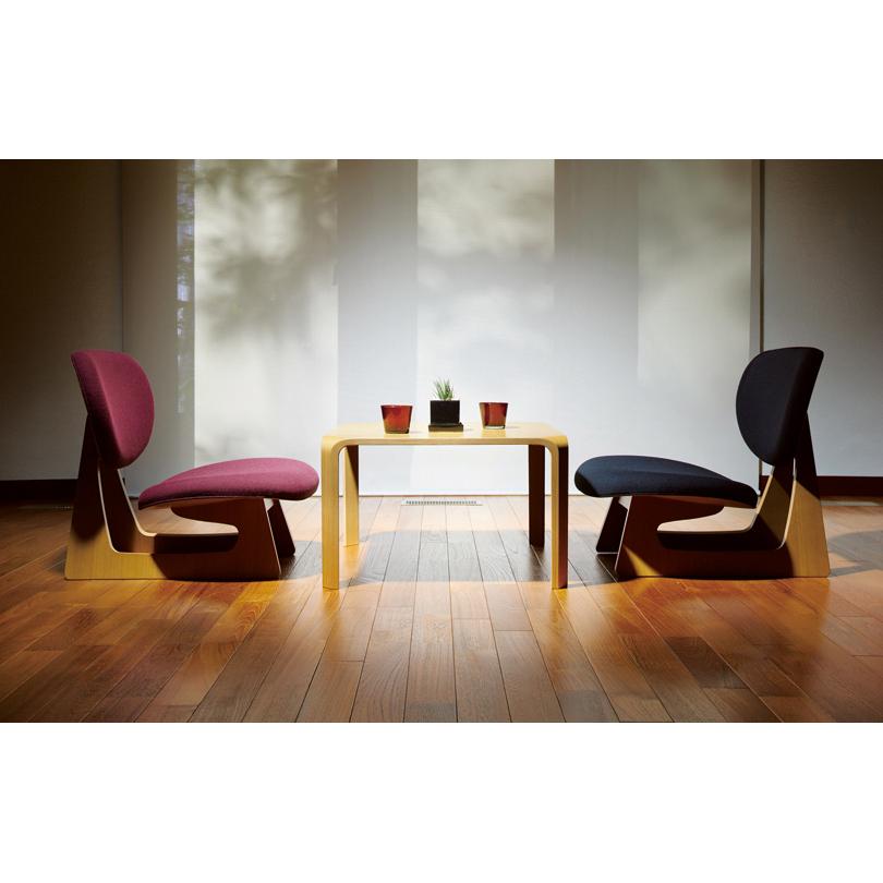 天童木工 長大作デザイン 低座イス S-5016NA-ST 張地グレードA : 村田