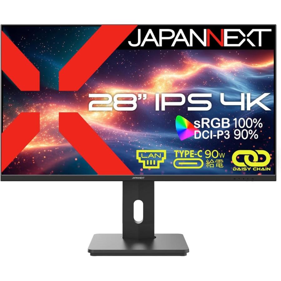JAPANNEXT ジャパンネクスト 4K対応28型液晶ディスプレイ(IPS/LAN/Type