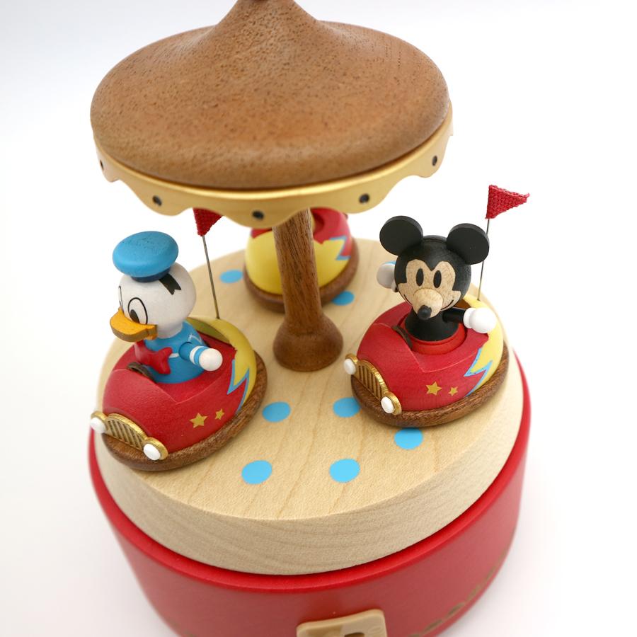 ディズニー 木製からくりオルゴール ミッキー ドナルド グーフィの遊園