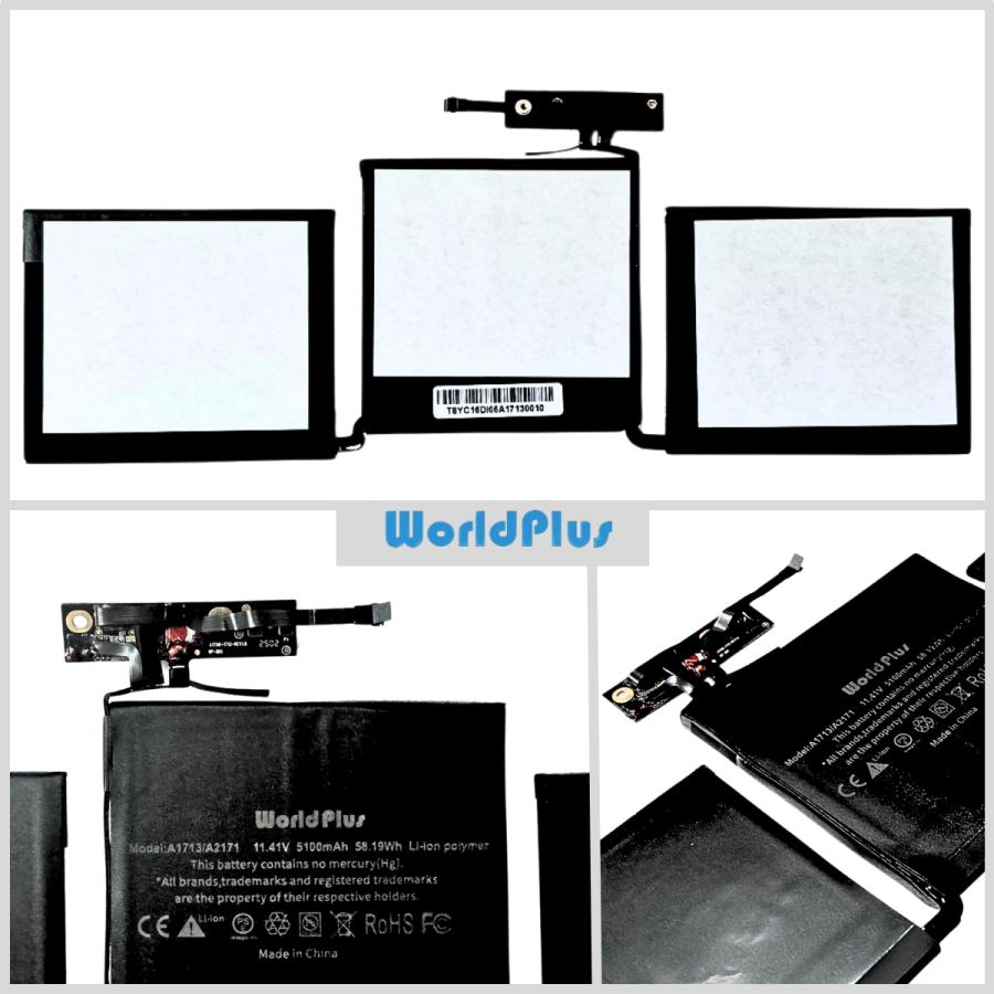 MacBook Pro WorldPlus A1713 A2171 互換バッテリー 13インチ 2016