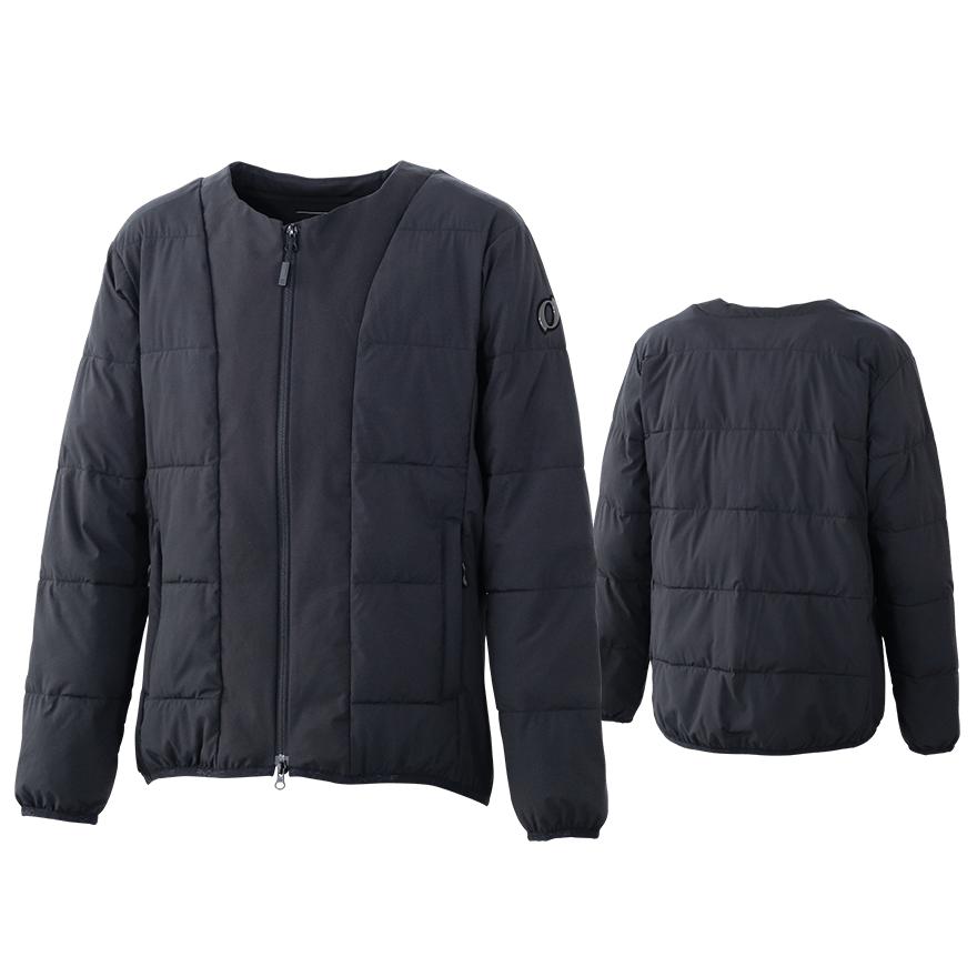 オンヨネ（ONYONE） 中綿入り ノーカラー ミドルジャケット ブラック