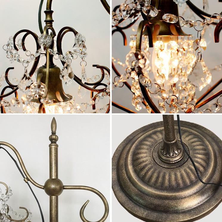 スタンドシャンデリア スタンドライト 間接照明 シェリ 1灯 フロア