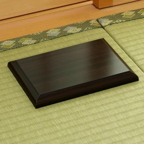 メール便対応] 木製 高級黒丹 花台 6号 台 敷物 敷板 生け花 花器 置物