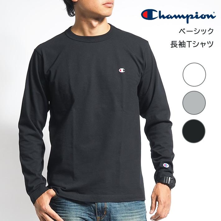 Champion（チャンピオン） ロンT 長袖 ワンポイントロゴ (C3-Y428/C3