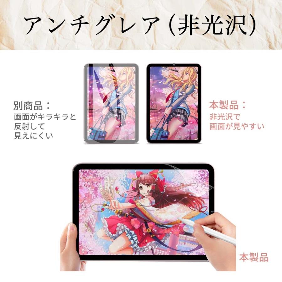 iPad mini 6 第6世代 保護 フィルム ペーパーライク ケント紙 紙のよう