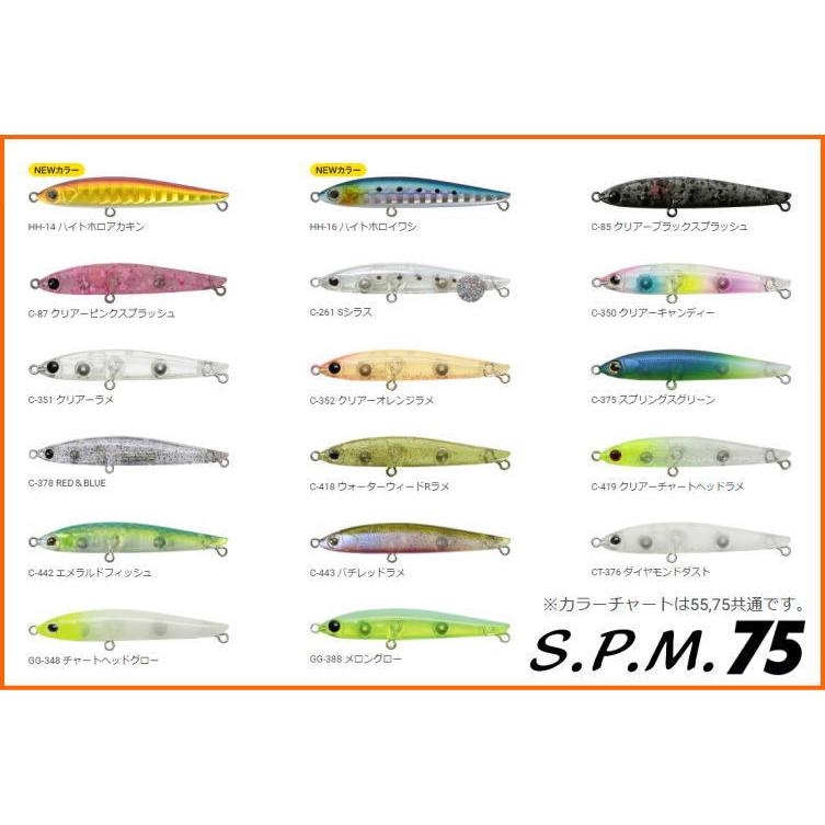 BassDay（バスデイ） S.P.M 75 75mm 7g スリムペンシルミノー SPM