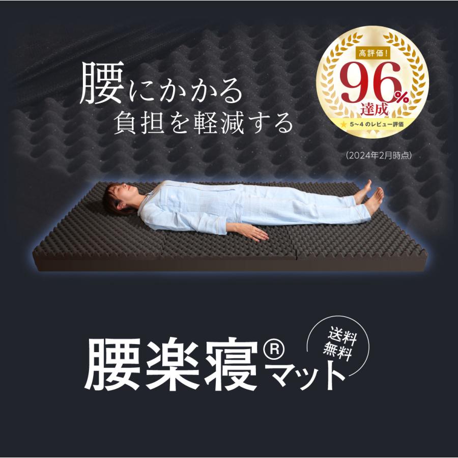 my makura（マイまくら） 腰楽寝マットWプロファイル 厚み12cm