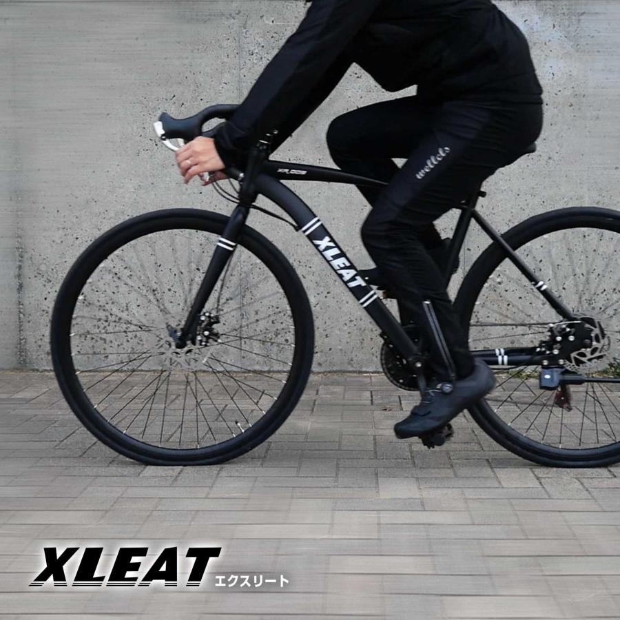 XLEAT ロードバイク 700c シマノ製 21段変速 ライト スタンド付 自転車