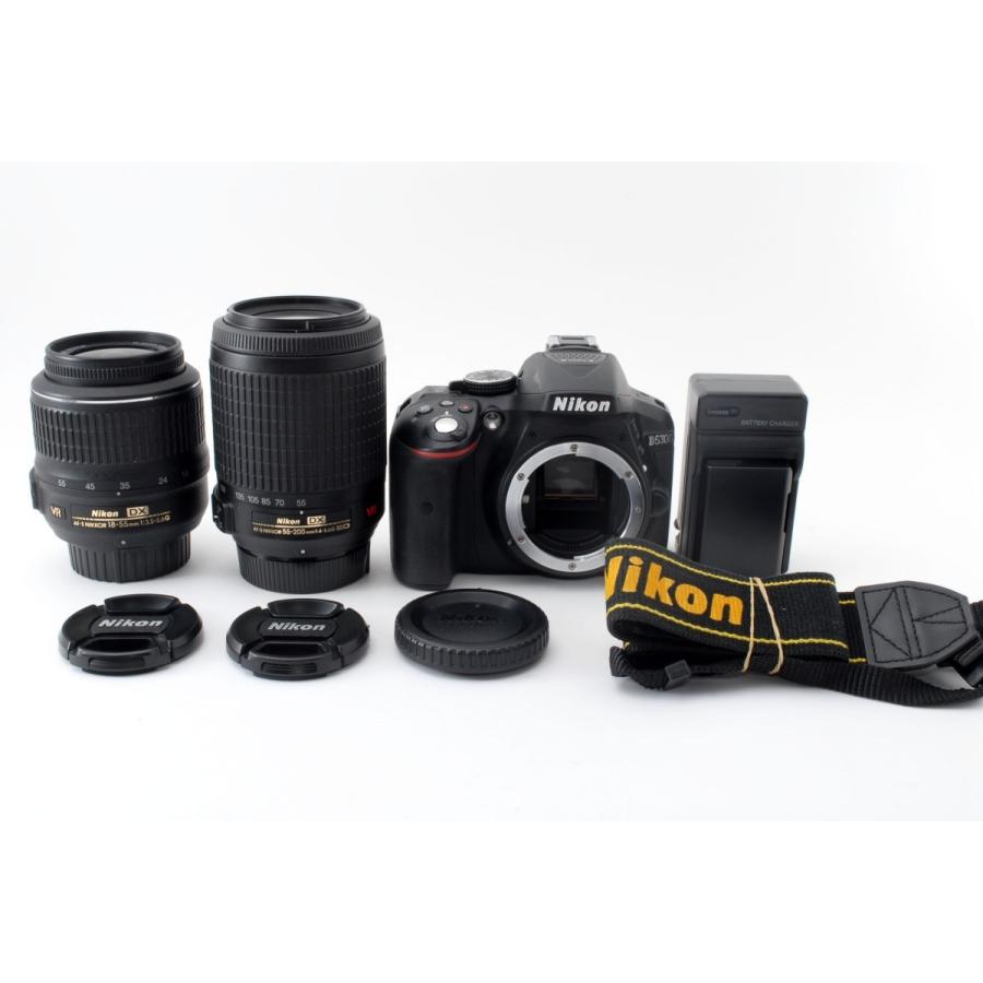 ニコン（Nikon） Nikon D5300 ダブルレンズセット ブラック 美品