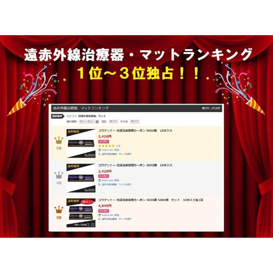 コウケントー 光線治療器用カーボン 4008番 10本入り : Noah's Ark 1号