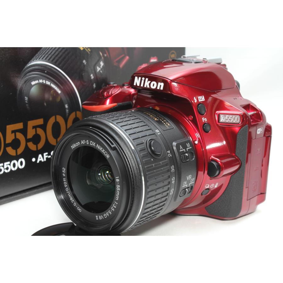 ニコン（Nikon） 一眼レフ D5500 18-55 VR II レンズキット レッド