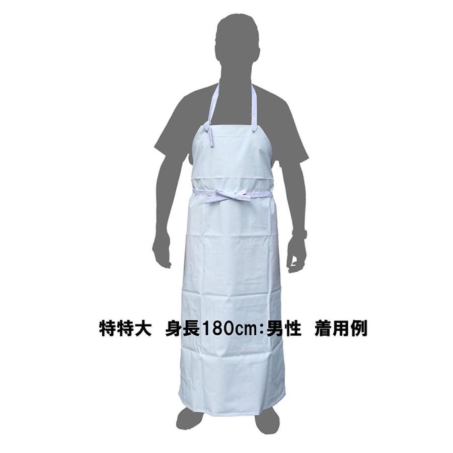 衛生業務用エプロン クラレビニロン胸付前掛 : シューズショップ