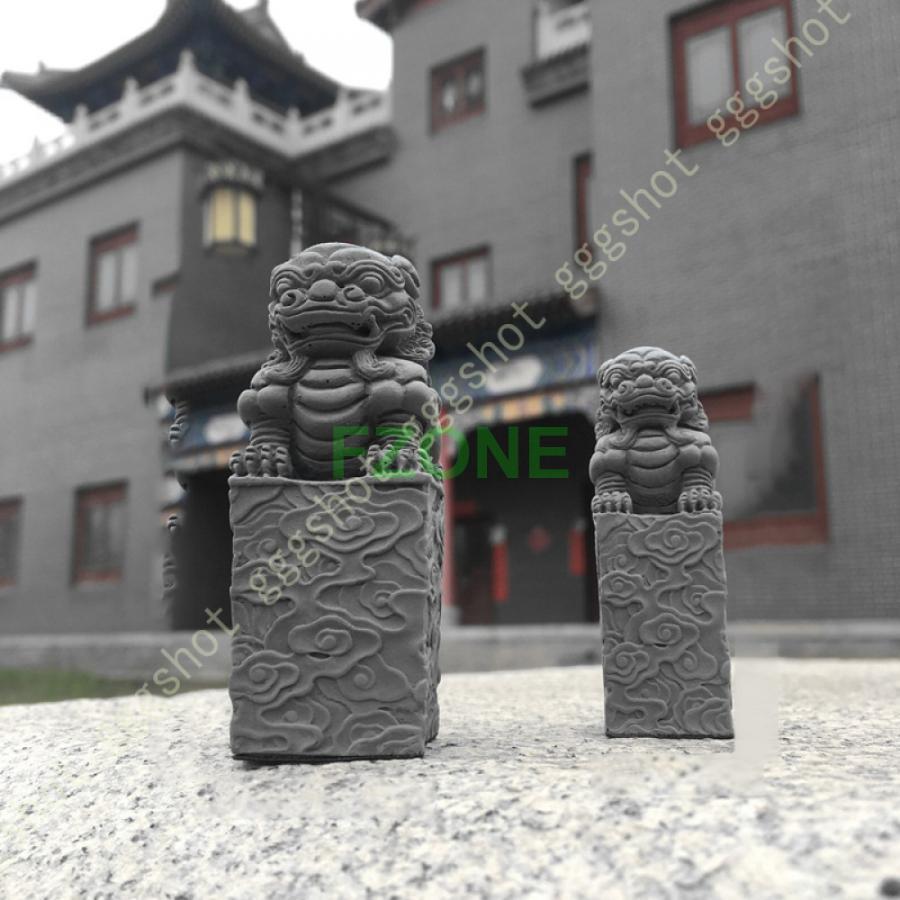 狛犬 置物 獅子 シーサー玄関 神棚 風水 雄雌セット 一対 風水グッズ