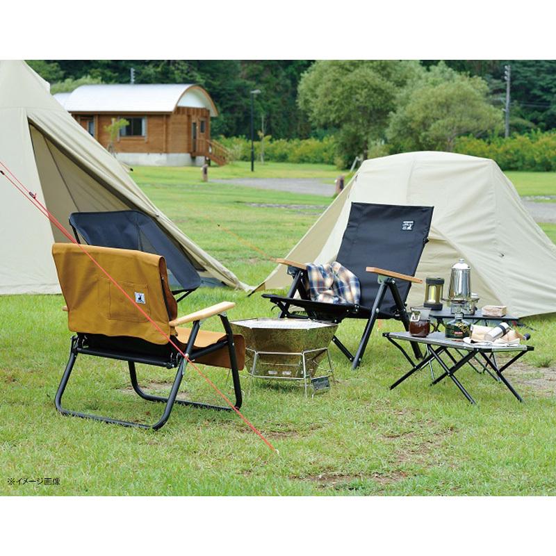 アウトドアチェア キャプテンスタッグ CSブラックラベル ロースタイル