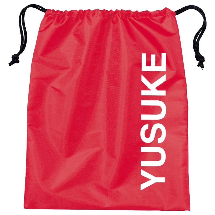 スパイク入れ サッカー 巾着袋 シンプル 人気 流行り おしゃれ レッド