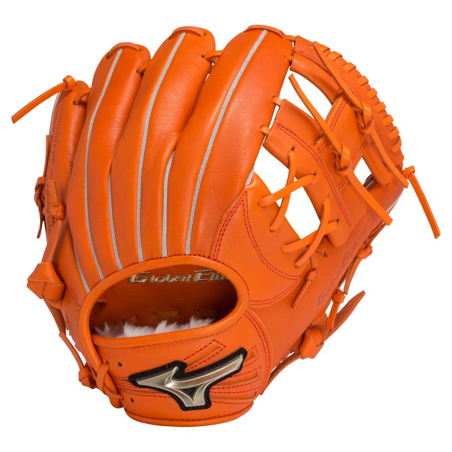 Global Elite ミズノ ジュニアグローブ クリアオレンジ 少年軟式用