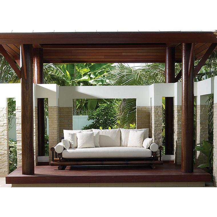 高品質 バンブー 竹製フレーム 3P ソファ ソファー 三人掛け アジアン