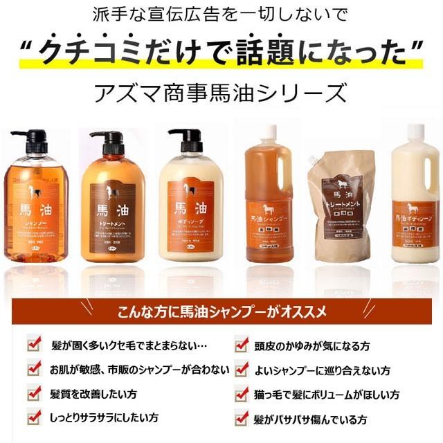 今なら10％OFF】アズマ商事 馬油シャンプー＆トリートメント セット