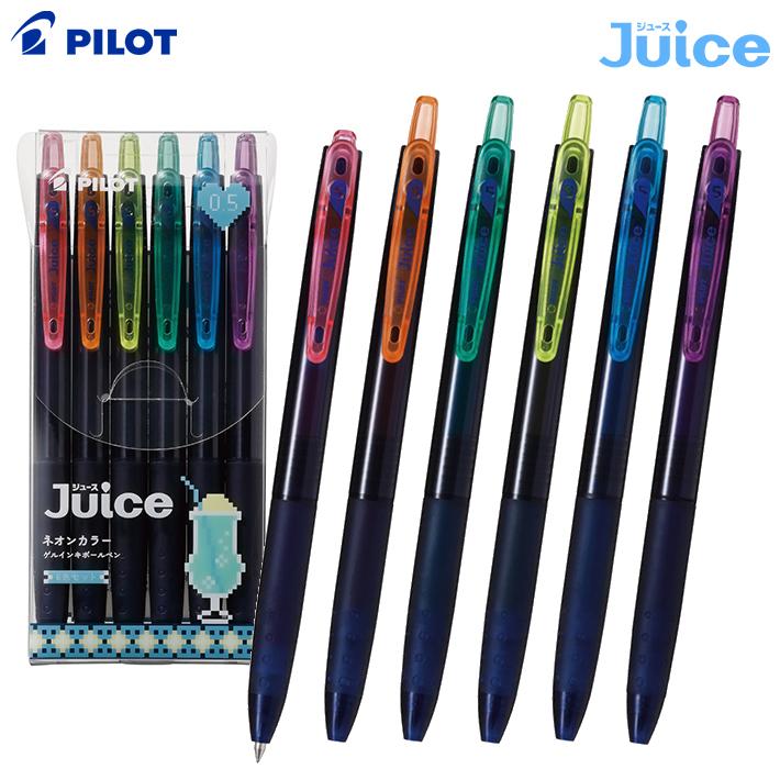 フリクション パイロット ジュース ネオンカラー 6色セット