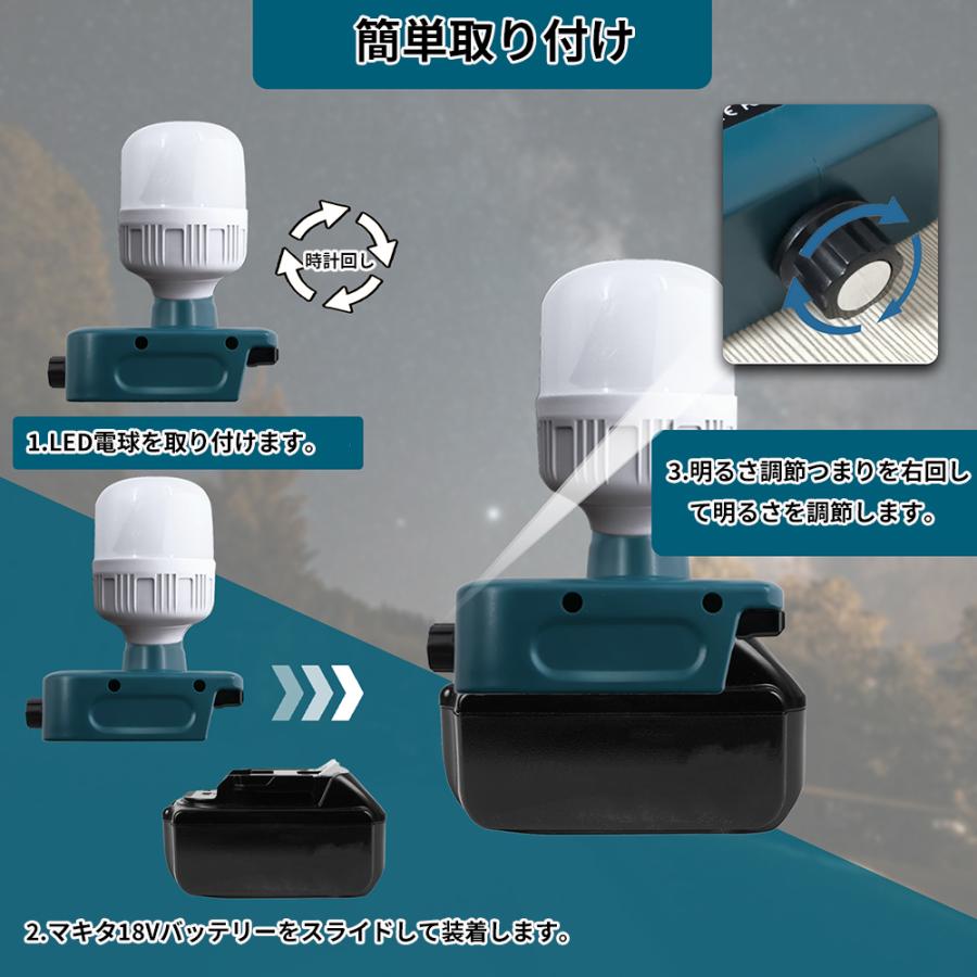 マキタ（makita） 高輝度LED搭載 1300lm ワークライト ヘッドライト