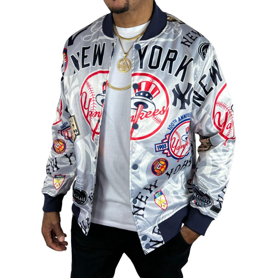 ニューヨーク ヤンキース サテン ジャケット YANKEES NY