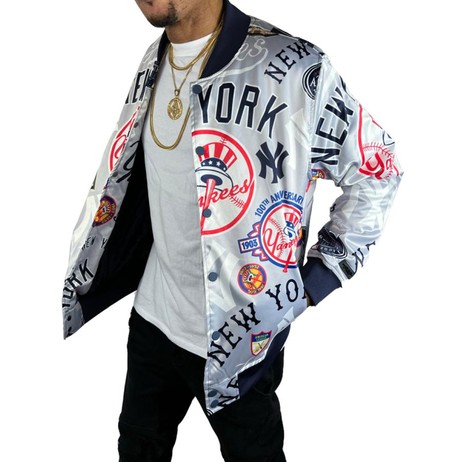 ニューヨーク ヤンキース サテン ジャケット YANKEES NY