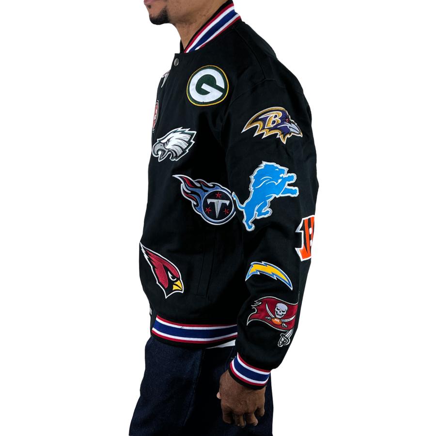 JH Design TEAM LOGO NBA MLB NFL 303CLG チームロゴ 総柄 ツイル