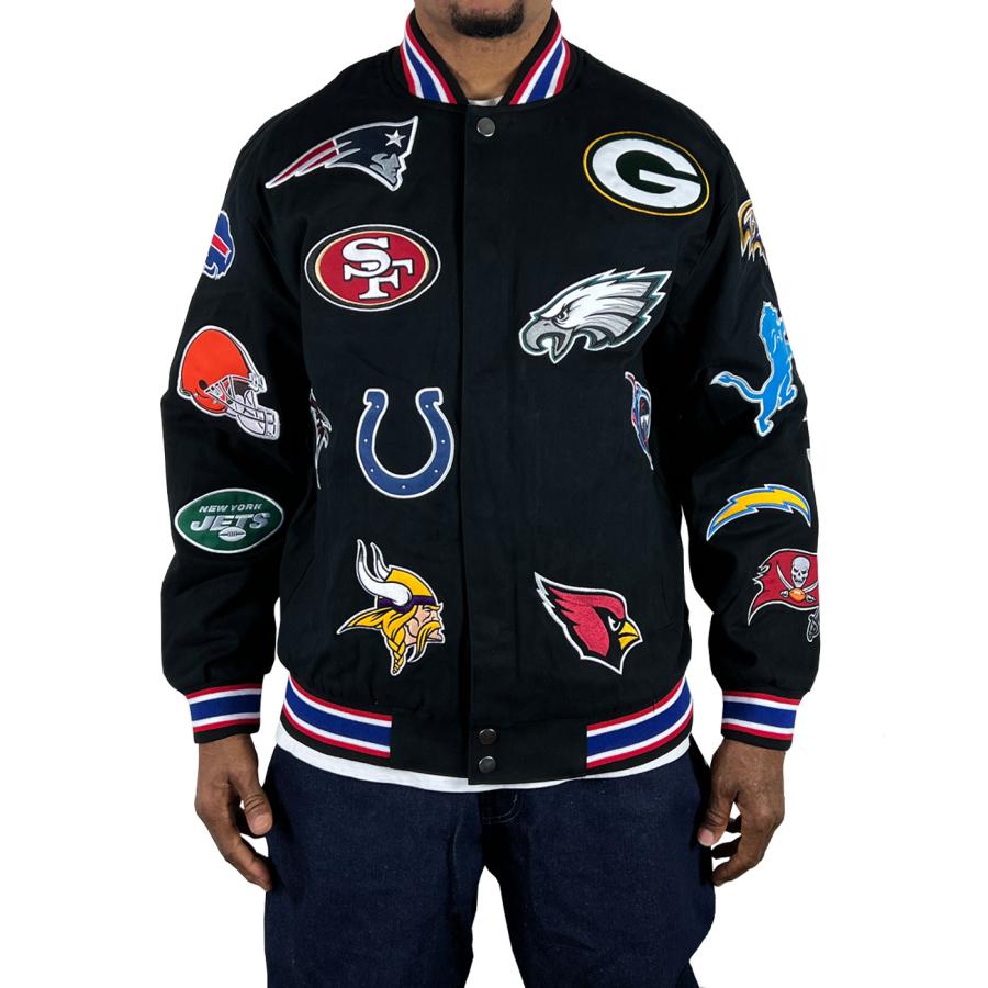 JH Design TEAM LOGO NBA MLB NFL 303CLG チームロゴ 総柄 ツイル