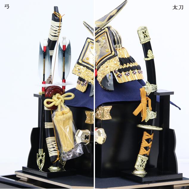 ◇特典付 【展示現品】 五月人形 兜ケース飾り 兜飾り 伊達政宗 ケース