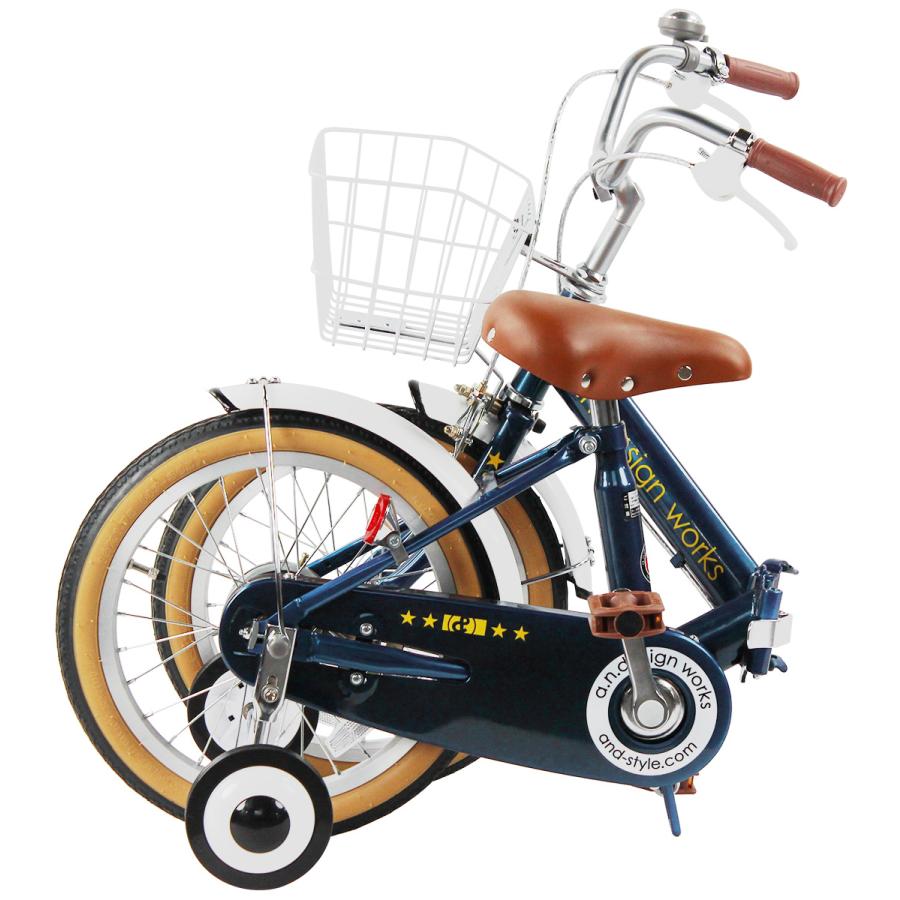 a.n.design-works 折りたたみ自転車 子供用 16インチ 本体 女の子