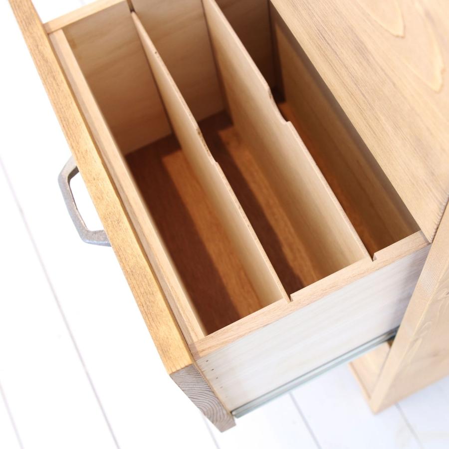 NEALD ファイルキャビネット 書類棚 チェスト タンス 無垢 北欧