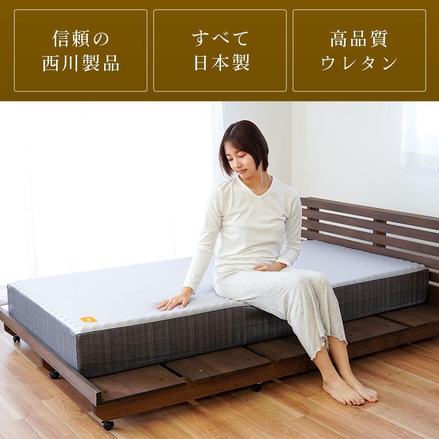 西川（nishikawa） 高反発マットレス シングル 厚み20cm 点で支える