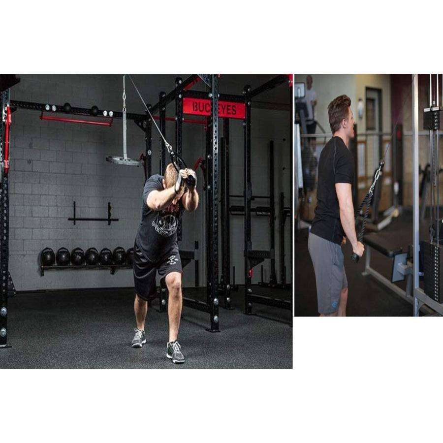 2ハンドル+ LATプルダウン ラットプルダウン ケーブル トレーニング