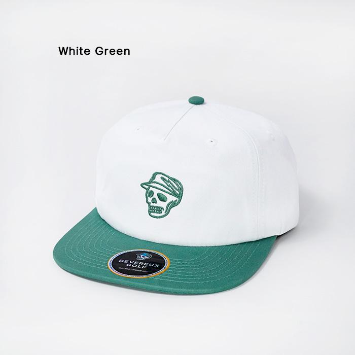 デヴァローゴルフ 帽子 キャップ Devereux Golf TWO-TONE SKULL HAT