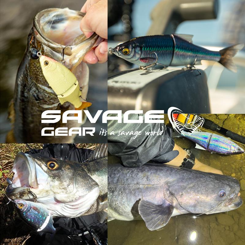 バス釣り用ハードルアー SAVAGE GEAR 3D シャイングライド SS 185mm