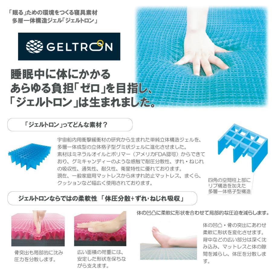 マットレス ジェルトロン スーパーエクシード 2レイヤー H150