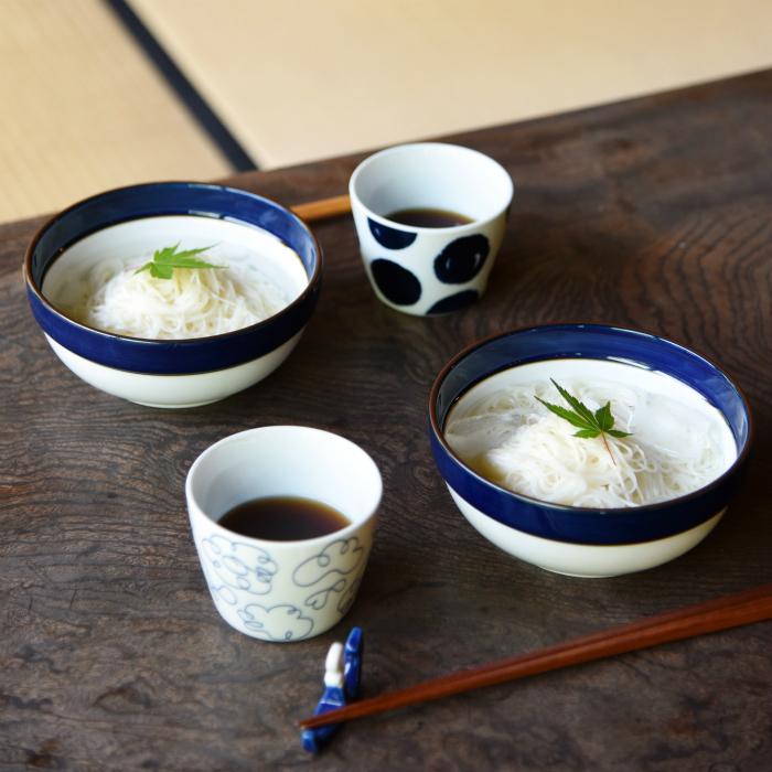 白山陶器 和食器 おしゃれ 波佐見焼 ボウル マルティブルー 5号ボール