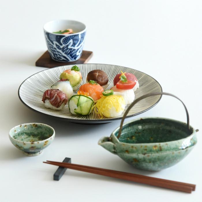 和食器 おしゃれ 波佐見焼 大皿 ワンプレート 利左エ門窯 Sen彫