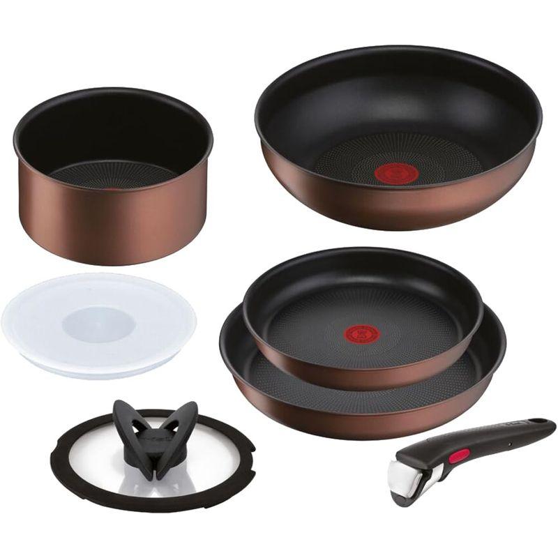 ティファール 取っ手のとれる 鍋 フライパンセット 7点セット IH ガス