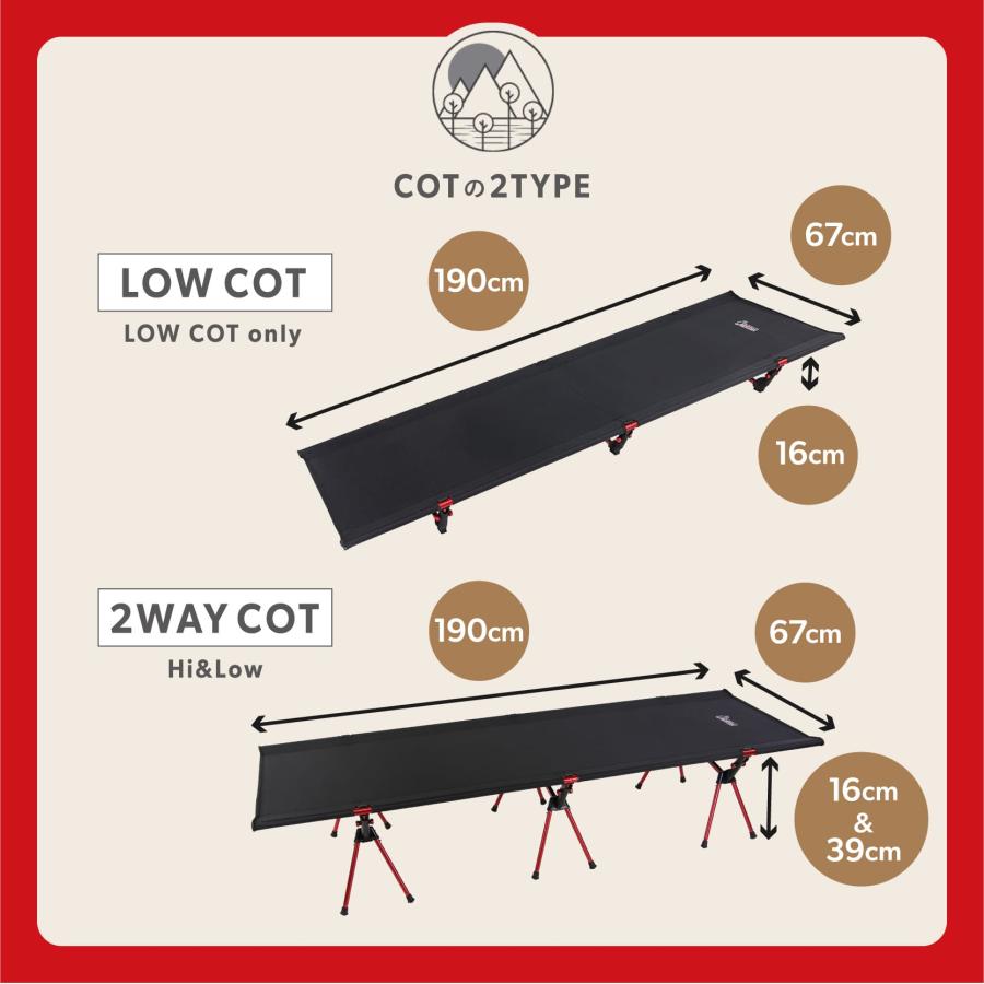 alpidex ドイツ 欧州 No.1 ALPIDEX コット LOW COT キャンプ
