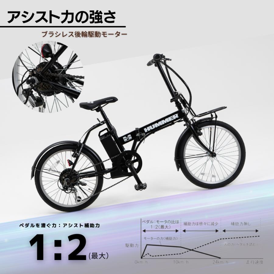 SUISUI 電動自転車折りたたみ 20インチHUMMER電動アシスト自転車 外装6