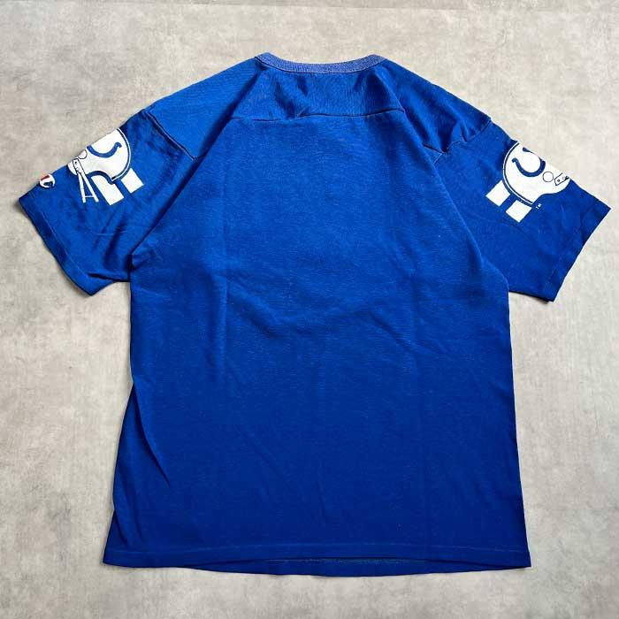 80's CHAMPION FOOTBALL T-SHIRTS L/BLUE Made in USA 80年代