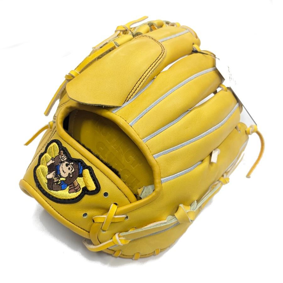 GORILLA 硬式野球グローブ 右投げ イエロー ごりら印の野球用品 硬式