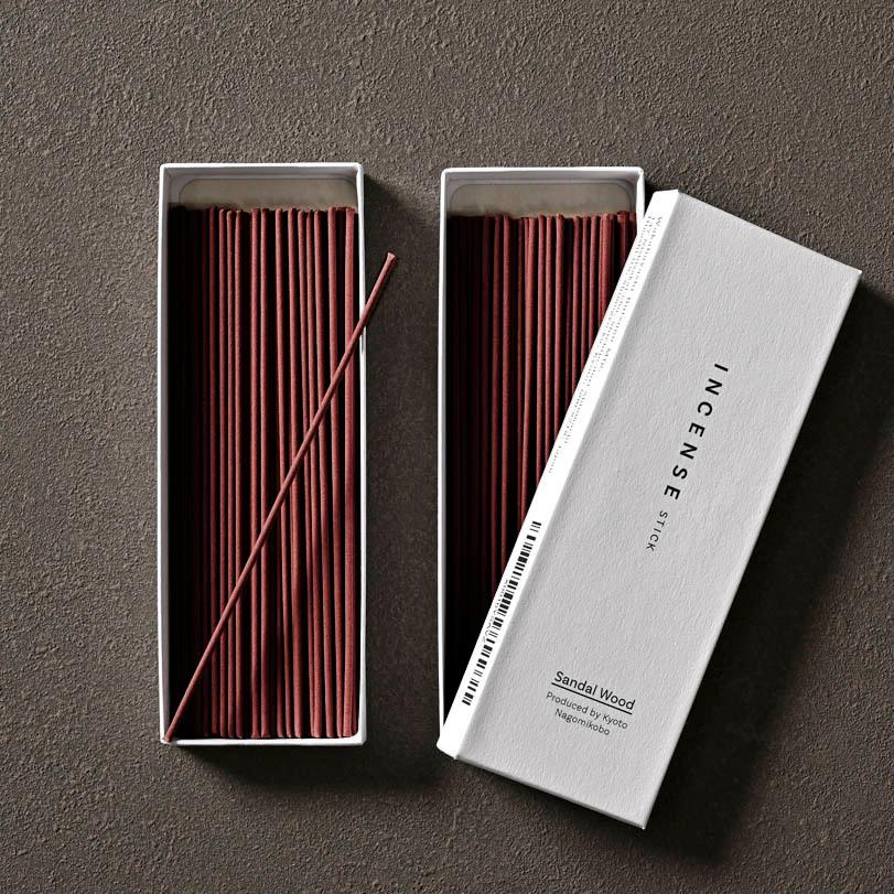 お香 約60本入 白檀 沈香 金木犀 檜 緑茶 白茶 「ちょっと良い 京お香