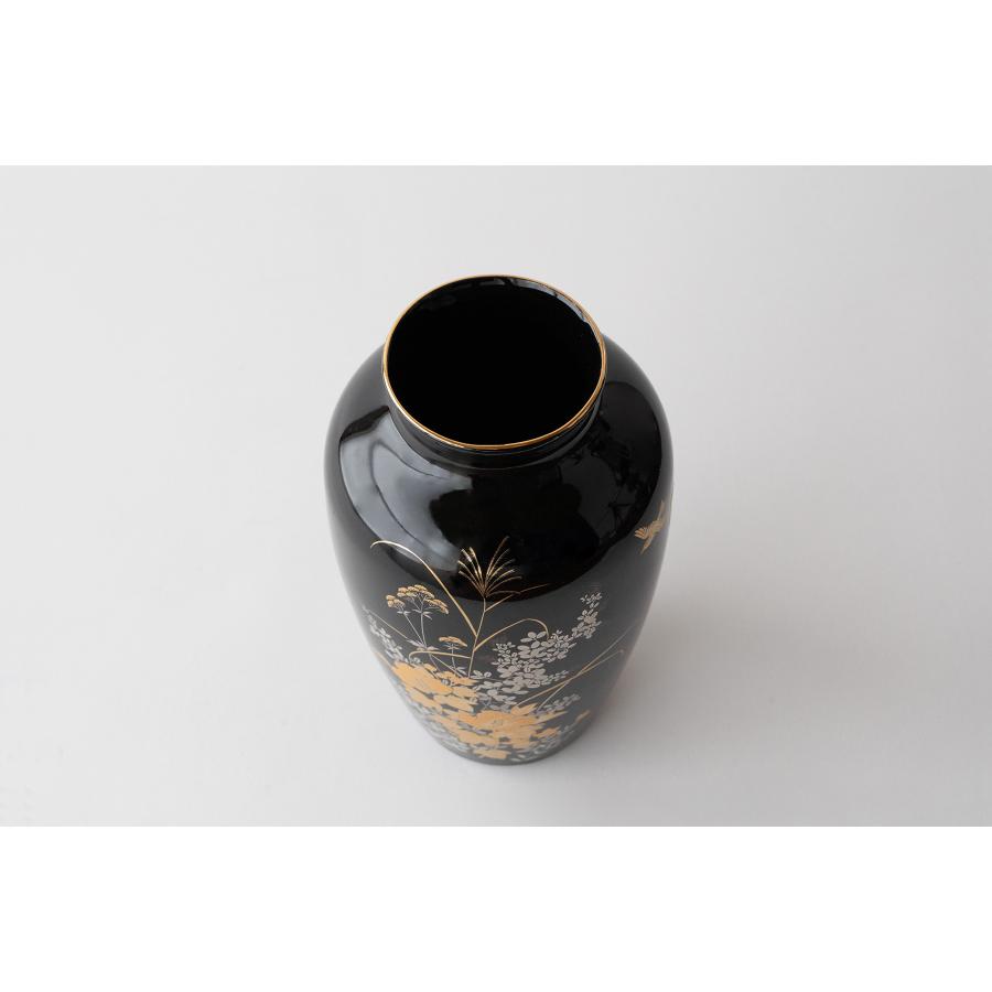 仏間 花瓶 カメ型 金芙蓉 7号 陶器 おしゃれ 25センチ モダン 花器